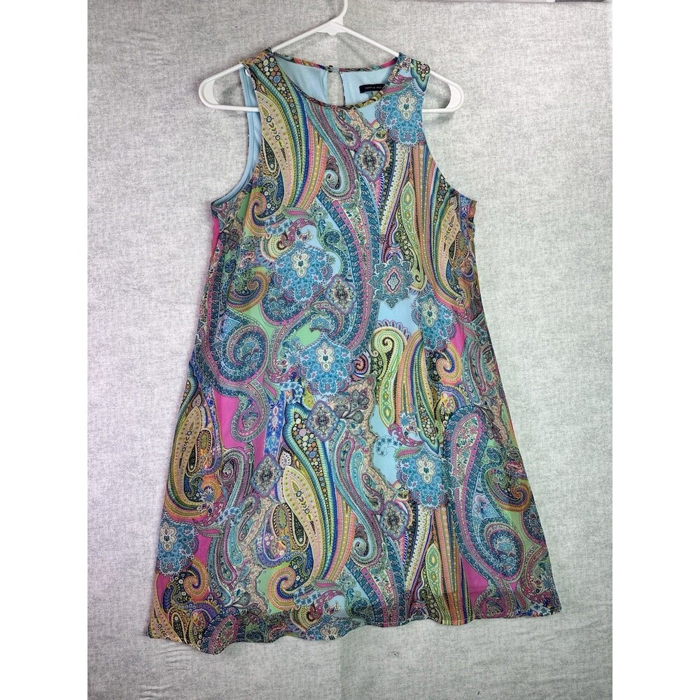 Tommy Hilfiger Women’s Paisley Print Colorful Dress Sleeveless Sz 4